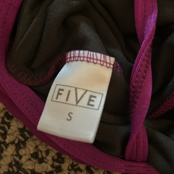 FIVE DANCEWEAR/FIVE THE LABEL magenta leotard - Picture 3 of 3